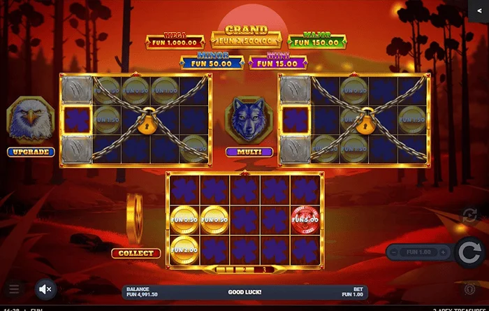 3 Apex Treasures - เริ่มต้น Hold & Win ด้วยกระดานหมาป่า